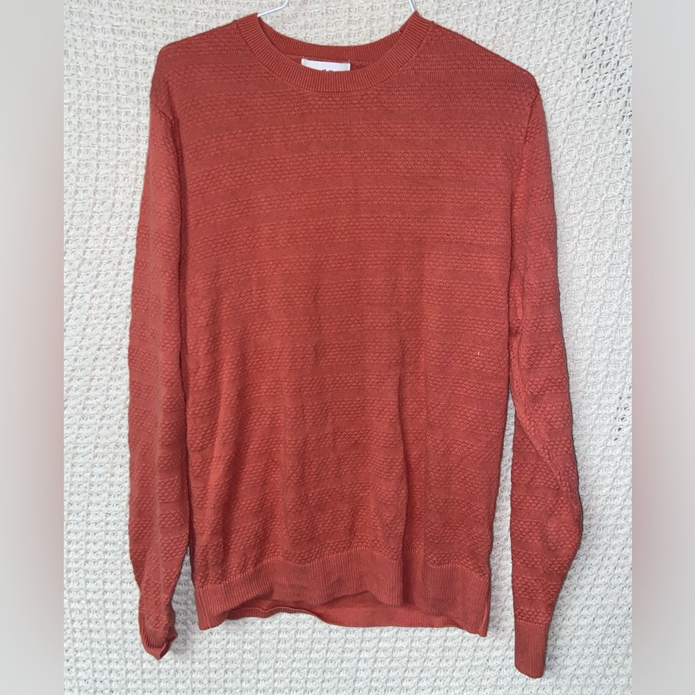 Goodfellow & Co Burnt Orange Knit Long Sleeve Sweater